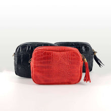 Cargar imagen en el visor de la galerÃa, Bolso bandolera pequeña, piel efecto escamas GAMA