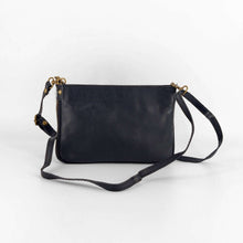 Cargar imagen en el visor de la galerÃa, Bolso bandolera pequeña pelo potro con cremallera dorso