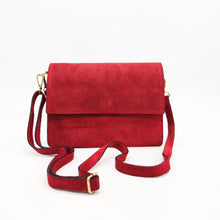 Cargar imagen en el visor de la galería, Bolso flap de ante PEONÍA