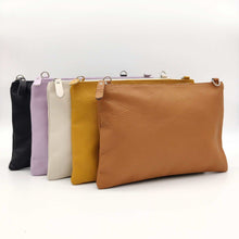 Cargar imagen en el visor de la galería, Bolso bandolera de piel lisa