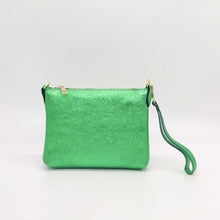 Cargar imagen en el visor de la galería, Bandolera pequeña de piel efecto metalizado