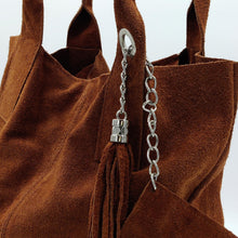 Cargar imagen en el visor de la galería, Bolso shopper de piel serraje, varios colores