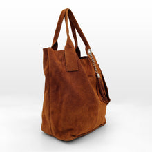 Cargar imagen en el visor de la galería, Bolso shopper de piel serraje, varios colores