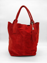 Cargar imagen en el visor de la galería, Bolso shopper de piel serraje, varios colores