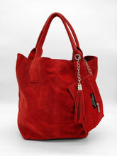 Cargar imagen en el visor de la galería, Bolso shopper de piel serraje, varios colores