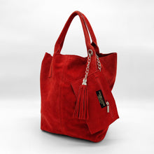 Cargar imagen en el visor de la galería, Bolso shopper de piel serraje, varios colores