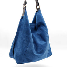 Cargar imagen en el visor de la galería, Bolso tote de ante con asa cuero LISBOA