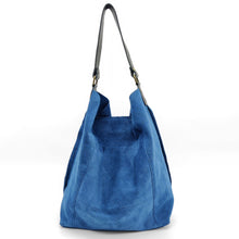 Cargar imagen en el visor de la galería, Bolso tote de ante con asa cuero LISBOA