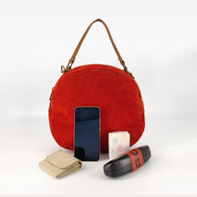Cargar imagen en el visor de la galería, Bolso redondo de ante, varios colores