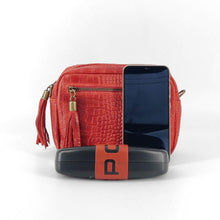 Cargar imagen en el visor de la galerÃa, Bolso bandolera pequeña, piel efecto escamas