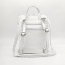 Cargar imagen en el visor de la galería, Mochila de piel blanca Mikonos