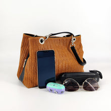 Cargar imagen en el visor de la galerÃa, Bolso shoulder de piel efecto espiga