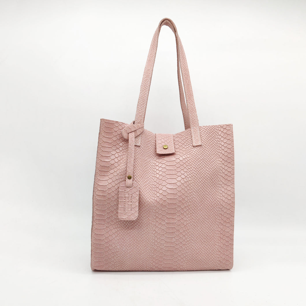 Bolso tote de piel efecto escamas TOULOUSE