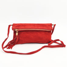 Cargar imagen en el visor de la galería, Bolso de ante rojo AMAPOLA

